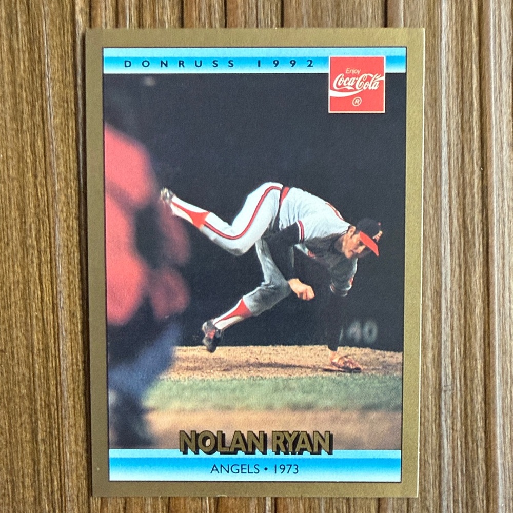 1992 NOLAN RYAN Leaf baseball card #7